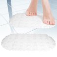 thumbnail image 3 of Non-Slip Shower Mats, Water Drainage with Suction Cups for Secure Grip, Reliable Material Machine Washable Transparent Pebble Design for Natural Foot Sensation, 3 of 8