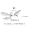 thumbnail image 2 of Ventilador de techo de bombilla LED E27 Base Base de techo de techo de techo con luces Ventilador de techo pequeño para la sala de estar Balcón de cocina de la sala de estar, 2 of 8