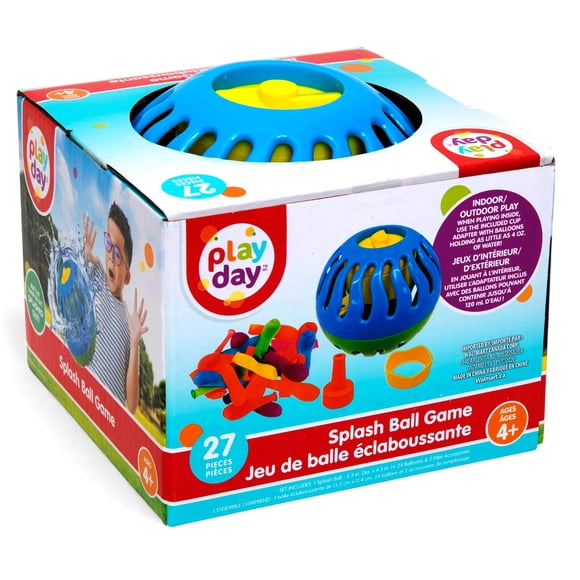 Play Day PL Splash Ball Plastic Timed Water Balloon Game, 27-Piece Set