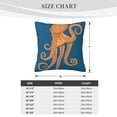 thumbnail image 4 of ZICANCN Sea Invertebrates Decorative Throw Pillow Covers, Bed Couch Sofa Decorative Knit Pillow Covers for Living Room Farmhouse 26"x26", 4 of 8