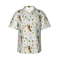 thumbnail image 2 of Xecao German Shepherd Dog print Hawaiian shirt - a stylish short-sleeve button-down for men, perfect for casual beach and tropical outings., 2 of 9