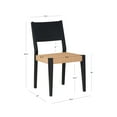 thumbnail image 6 of Powell Crawford Indoor Dining Chairs, Set of 2, Black & Natural, 6 of 11