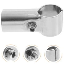 OUNONA 4pcs Fence Clamp Chain Link Fence Part Shelf End Rail Bracket For Woodworking