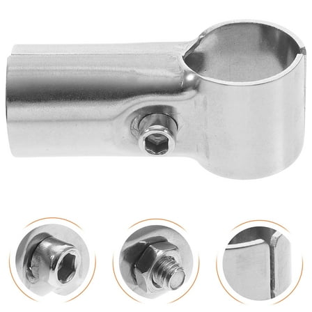 OUNONA 4pcs Fence Clamp Chain Link Fence Part Shelf End Rail Bracket For Woodworking