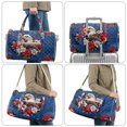 thumbnail image 6 of Garronmavis Patriotic Eagle Large Quilted Duffle Bag for Women, 250th USA Theme Weekender Travel Carry On Bag, Overnight Gym Dance Tote with Zipper Pockets, 6 of 7
