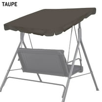 New 73 "x52" Swing Canopy Replacement Porch Top Cover Seat Patio Outdoor Furniture (Taupe)