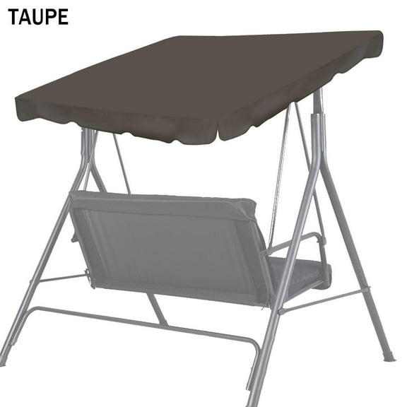 New 73 "x52" Swing Canopy Replacement Porch Top Cover Seat Patio Outdoor Furniture (Taupe)