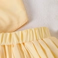 thumbnail image 5 of Placlothes Girls 2-Piece Skirt and Cute Tank Tops Outfit Set for Summer Fall Solid Yellow Cotton Skirt Birthday Gift for Little Girls and Big Girls Size 5T, 5 of 9