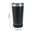 thumbnail image 3 of Bluetooth Speaker Tumbler | 16oz Stainless Steel Insulated Cup with Built-in Wireless Speaker | Portable Rechargeable Mug for Beer & Drinks, 3 of 7