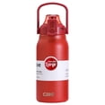 thumbnail image 1 of Botella de vacío de 45 onzas con aislamiento al vacío, termo para ciclismo, hogar rojo, 1 of 9