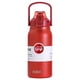 thumbnail image 2 of Botella de vacío portátil con asa, a prueba de , 45 onzas, sin BPA, de gran capacidad, taza de vacío, de vacío para acampar, viajar, casa, rojo Macarena Botella de vacío, 2 of 8