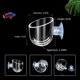 thumbnail image 4 of 64 Vasos para Plantas Acuáticas, Maceta Acrílica Transparente para Plantas Acuáticas con Succión, Decoración de Acuario, 2 Formas, 4 of 7