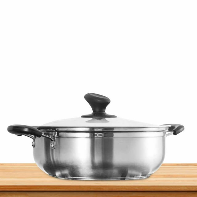 SHINYPASING Induction Cooking Pot for Hot Pot Stainless Steel Kitchenware Non Rusting 1Set