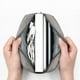 thumbnail image 3 of Bolsa de viaje portátil, multifuncional, para portátil, adaptador de corriente, banco de energía, cable de datos, cargador, gris., 3 of 6