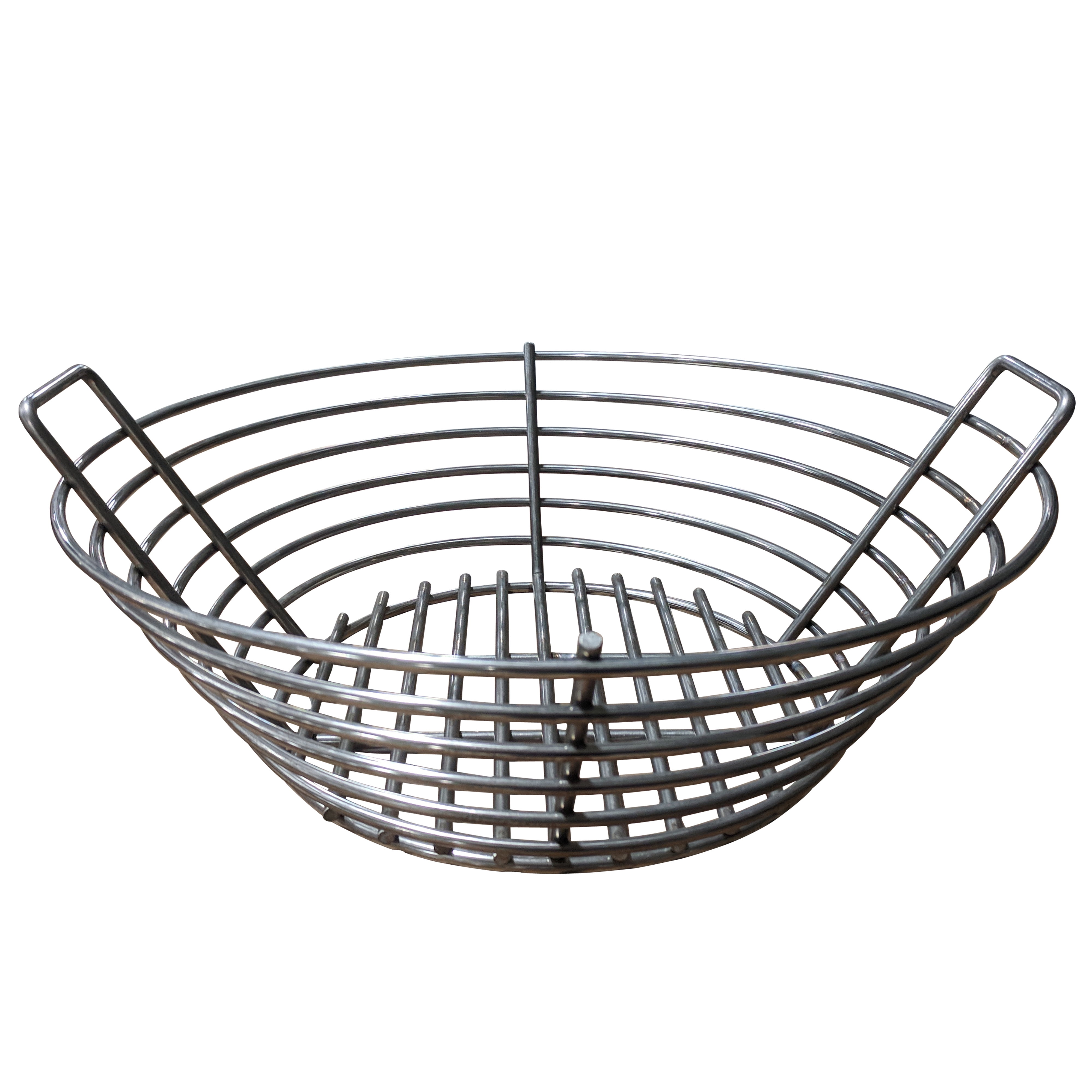 Titan High Efficiency Stainless Steel Lump Charcoal Basket Fits Large