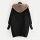 thumbnail image 4 of Sudadera Con Capucha Para Mujer, Abrigo de Invierno Cálido Con Bolsillos de Felpa, Abrigo de Algodón, Prendas de Vestir Odeerbi  ODB-6, 4 of 5