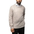thumbnail image 4 of X RAY JEANS Mens Crewneck Mixed Texture Sweater, Sand, XL, 4 of 8