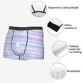 thumbnail image 3 of Picia Striped Gradient Pattern Men’s Boxer Briefs – Soft & Breathable Underwear, Stretchy & Comfortable Fit, Supportive Pouch Design, Moisture-Wicking-Large, 3 of 5