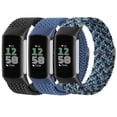 thumbnail image 1 of Correas para Reloj Wizvv de Nylon Trenzado Paquete de 3 para Fitbit Charge 5/6, 1 of 8