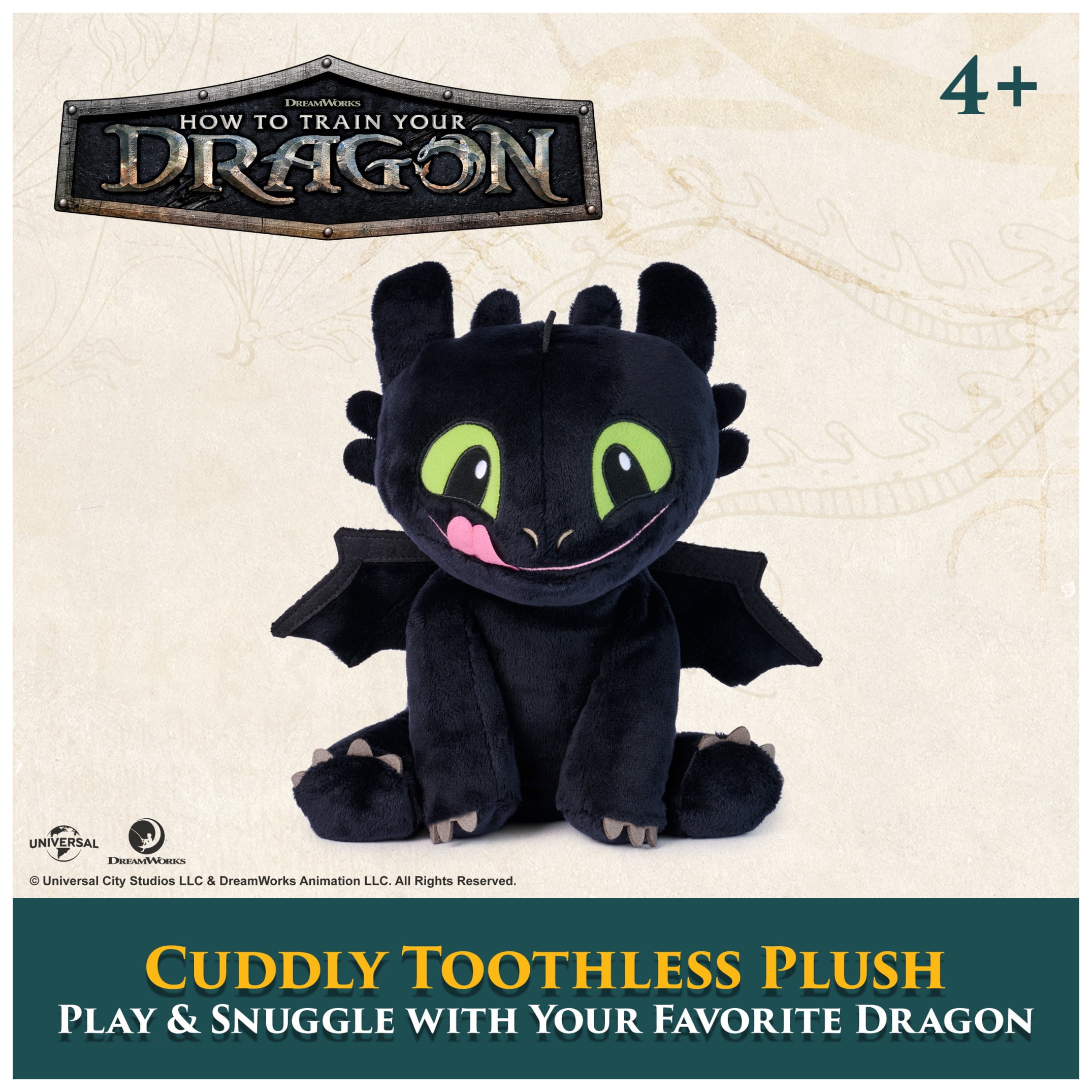Dreamworks Dragons How to Train Your Dragon, Cuddly Toothless Plush for Ages 3+