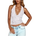 thumbnail image 3 of AnuYalue Womens Summer Tank Tops Casual V Neck Lace Tops Sleeveless Shirt Slim Fit Trendy Going Out Tops, 3 of 9