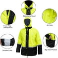 thumbnail image 2 of RainRider Rain Suits for Men Waterproof Breathable Rain Gear Durable Oxford Hi-Vis Rain Jacket Pants(Yellow,3XL), 2 of 7