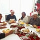 thumbnail image 4 of Camino de mesa navideño de 72 pulgadas de largo, lino de arpillera, tema navideño, café rojo, fiesta de comedor al aire libre JM, 4 of 5