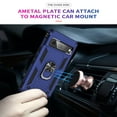 thumbnail image 4 of SaniMore Tri-layer Case for Google Pixel 8A 2023, 360° Rotating Holder/Kickstand Rugged PC Back + TPU Bumper Magnetic Car Mount Anti-fingerprint Anti-fall Heavy Duty Protective Case, Blue, 4 of 6