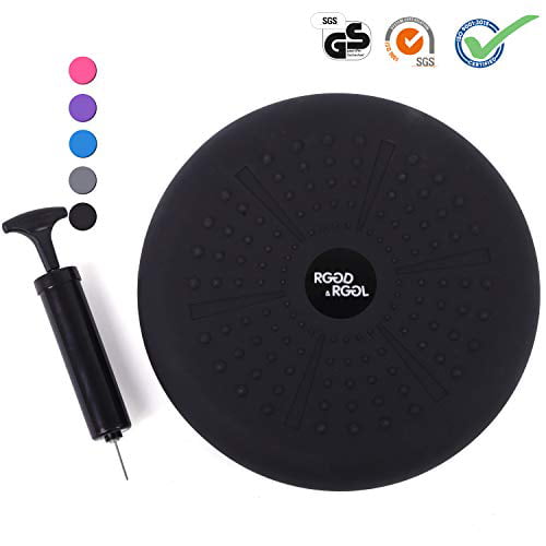 Extra Thick Balance Disc with Pump,Kids Wiggle Seat,Sensory Cushion for Classroom&Office&Home RGGD&RGGL Wobble Cushion for Workout and Therapy,Support 442 lbs, 13&14inch 