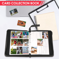 thumbnail image 4 of Trading Card Binder, 9 Pockets Baseball Card Binder Sleeves with Zipper, Card Case for Game/Football/Baseball Card Red, 4 of 8