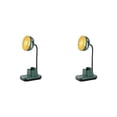 thumbnail image 3 of Ounissouiy Ventilador de escritorio portátil recargable con soporte para teléfono de noche Dispositivo de enfriamiento inalámbrico Verde 2piezas, 3 of 6