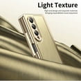 thumbnail image 3 of Dteck Case for Samsung Galaxy Z Fold 3,Luxury Leather Built-in Screen Protector Case Shockproof Electroplated Hard PC Bumper Cover for Galaxy Z Fold 3 5G,Gold, 3 of 9