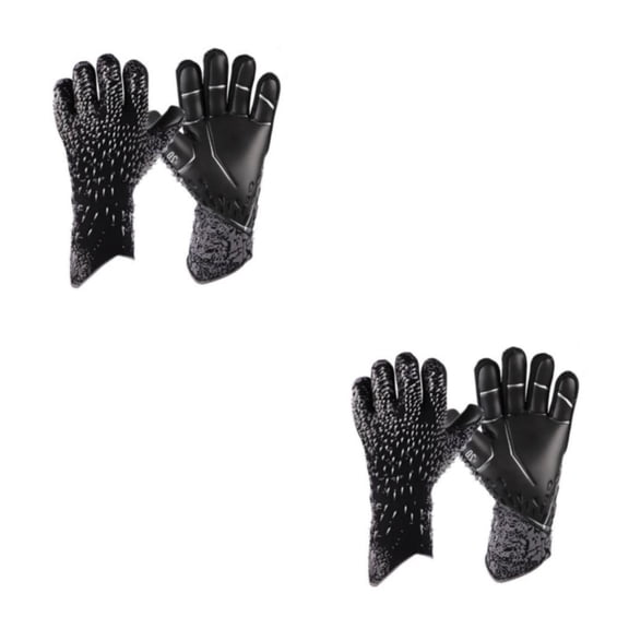 Guantes de portero de fútbol Naiovety Profesional Engrosado Antideslizante Negro Infantil 7