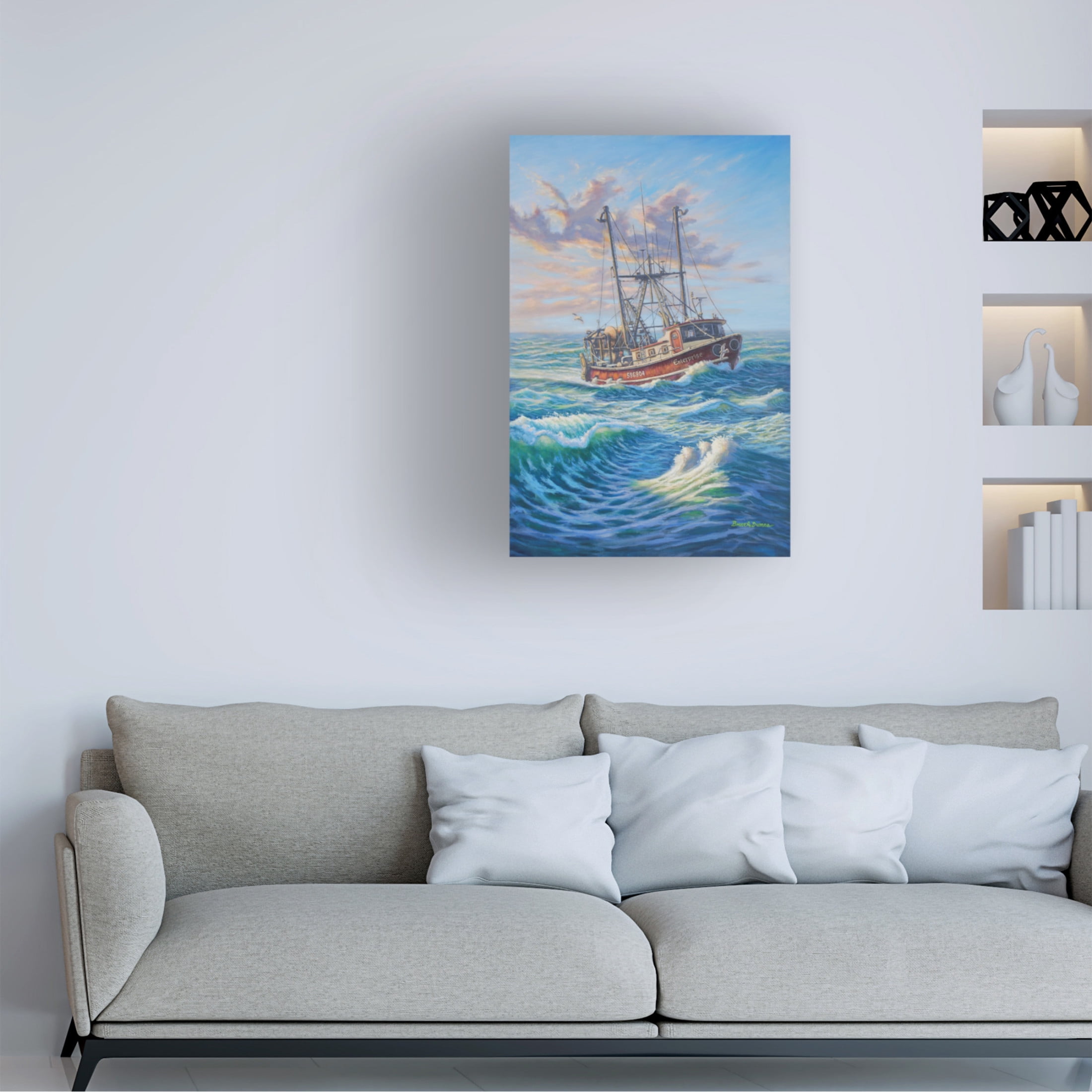 Canvas Wall Art - Bruce Dumas 'Enterprise' Wall Art for Living Room, Bedroom, or Office Décor by Trademark Fine Art - 12 x 19 Inches