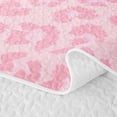 thumbnail image 5 of Erosebridal Leopard Print Bed Spread Queen,Pink Cheetah Animal Themed Queen Coverlet Set For Girls,3pcs, 5 of 7