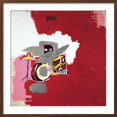 thumbnail image 2 of Art.com Max Roach Giclee Print by Jean-Michel Basquiat, Brown Frame Wall Art, 29" x 29", 2 of 5