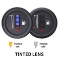 thumbnail image 3 of TAPDRA Universal LED Fuel Gauge 12V 24V for Car Motorcycle Fuel Level Indicator 52mm Diameter with Blue Red LEDs Time Delay Accurate, 3 of 5