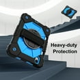 thumbnail image 5 of Case for iPad mini 6th Gen 8.3" 2021, Rugged Shockproof Case with Crossbody Strap & Pencil Holder [360° Rotating Hand Strap] & Stand, Case for iPad mini 6th Gen 8.3" 2021, Black+Blue, 5 of 10