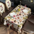 thumbnail image 2 of Brown Mushroom Leaf Light Pattern Rectangle Tablecloth 60"x120",Waterproof Polyester Rectangle Table Cloth, Wipeable Spillproof Polyester Tablecloth for Dining, Camping, Indoor and Outdoor, 2 of 6
