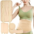thumbnail image 1 of 4Pcs Waist Neck Oil Pack Set with Chest Pads Washable Reusable Knee Essential Oil Wrap Mess-Free Oil Pack Wrap with Adjustable Elastic Straps Soft Comfortable Oil Pack for Chest Waist Nec, 1 of 6