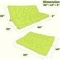 thumbnail image 2 of Porch Swing Cushions, Waterproof Patio Swing Cushions for Outdoor Furniture Thickened Outdoor Swing Bench Cushions 2-3 Seater Replacement with Ties for Patio Swing (Light Green, 60x40 Inch), 2 of 13
