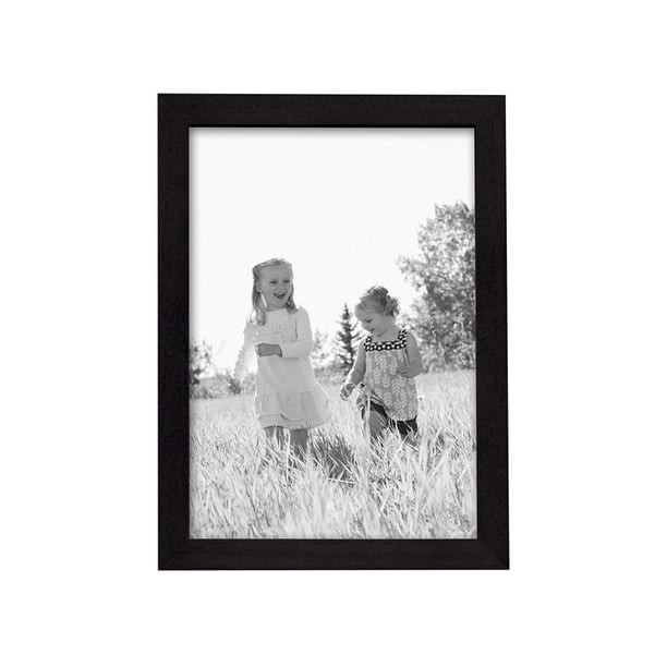 MCS Linear Black Wood Picture Frame For 5x7
