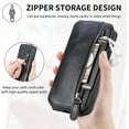 thumbnail image 4 of Zipper Wallet Case for Samsung Galaxy A53 5G, PU Leather [Card Holder Slot Handbag] with Adjustable Kickstand Flip Phone Cover for Samsung Galaxy A53 5G Black, 4 of 7