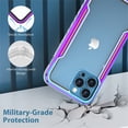 thumbnail image 5 of Allytechgroup Clear Case for iPhone 15 Pro, Slim Lightweight Hard PC Anti Yellowing Support Wireless Charging Shockproof Magnetic Back Cover for iPhone 15 Pro Women Men, Rainbow, 5 of 8