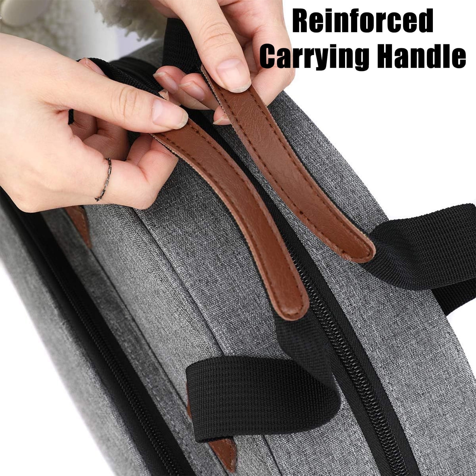 Waterproof Oxford Embroidery Storage Bag Multi Layer Tool Organizer Tote for Crafts and Knitting Supplies