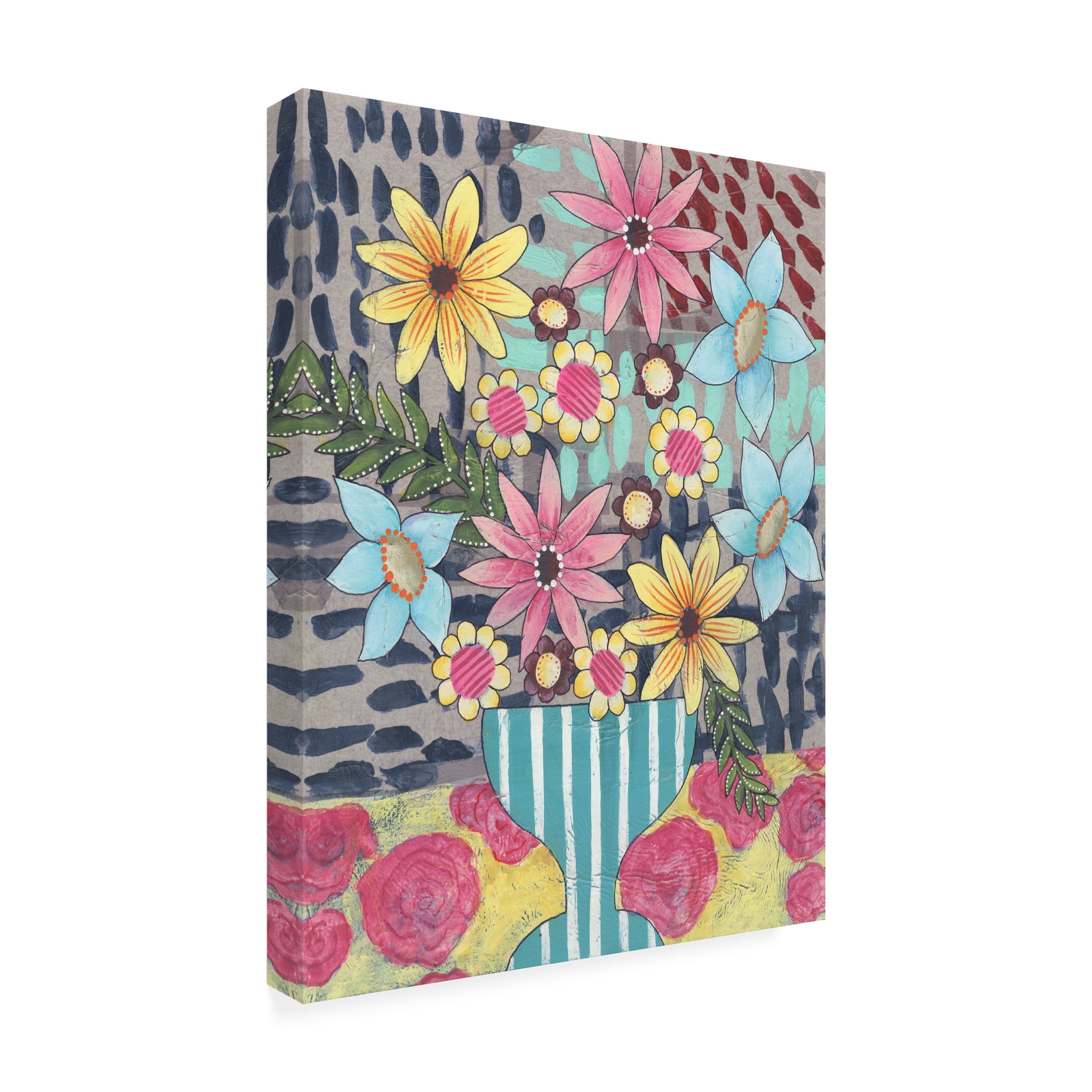 Regina Moore 'Floral Surprise I' Canvas Art