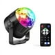 thumbnail image 1 of Bola de discoteca giratoria de 360° con control por voz, luces de fiesta de 16 colores con control remoto, efectos de luz dinámicos RGB de 5 W, cable, ideal para fiestas, Navidad, bares, discotecas y, 1 of 5