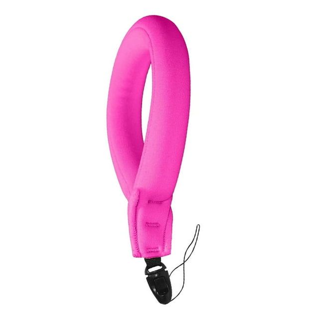 QualitChoice Waterproof Camera Floating Wristband Strap for Diving Swiming Scuba Orange Pink 24x9.5cm