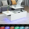 Lift Top Coffee Table with Hidden Storage Compartment and Charging