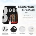 thumbnail image 2 of Kdxio Books1 Print Men's Swim Trunks with Compression Liner 7 Inch Inseam Quick Dry Swim Shorts, 2 of 5